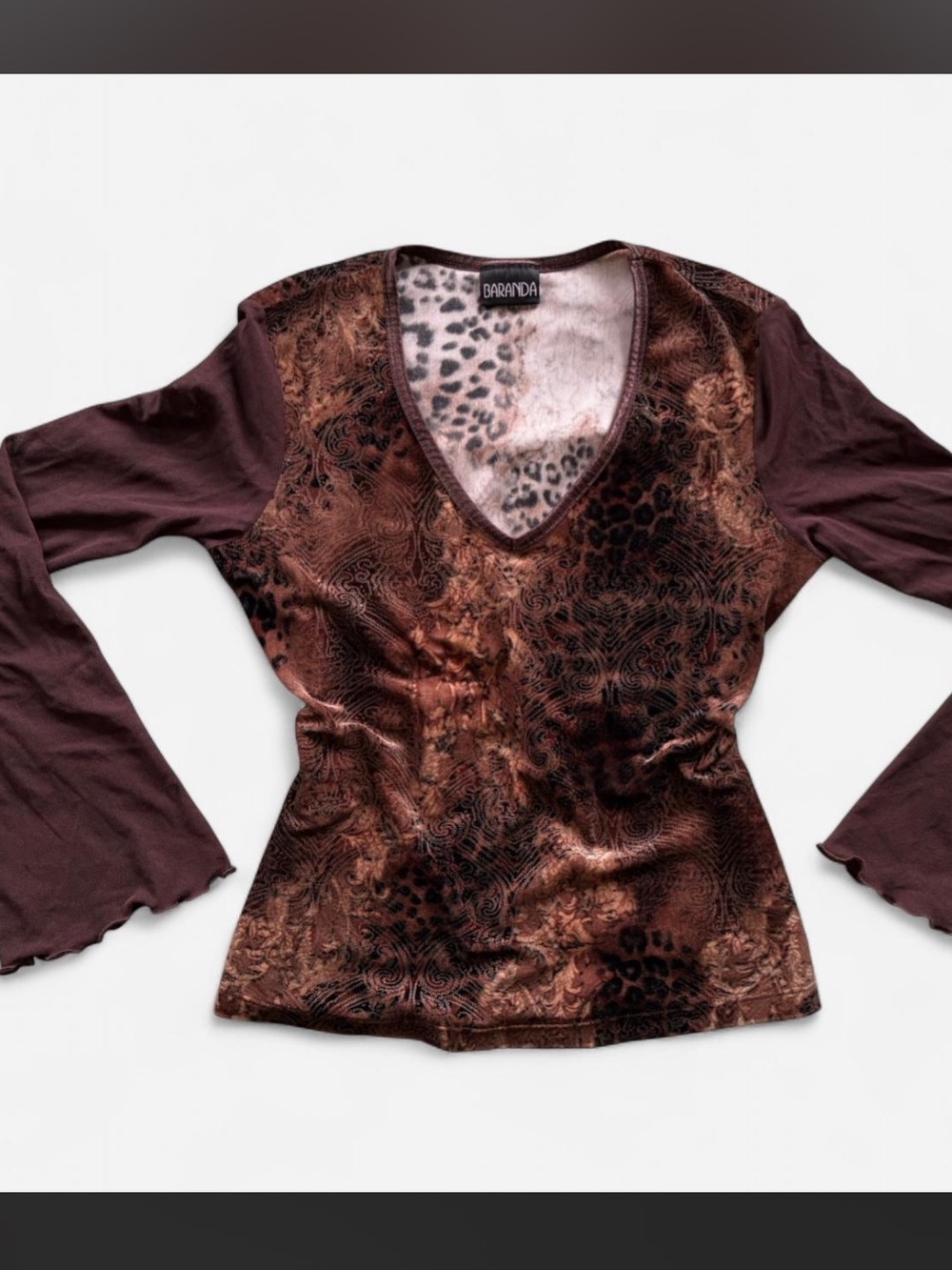 Vintage Top w/ Mesh Bell Sleeves <3